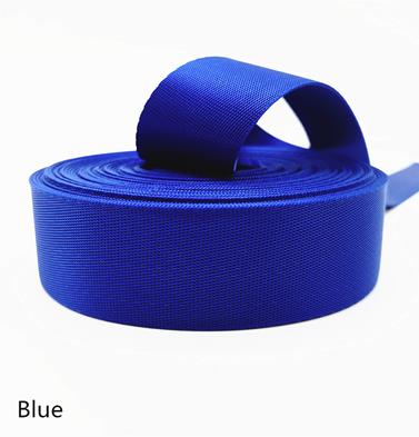 Bande adhésive en tissu Nylon épais | 10M 1.5 pouces 38mm rouge jaune blanc argent bleu noir pour la fabrication de bandes, bracelet de sacoche: blue