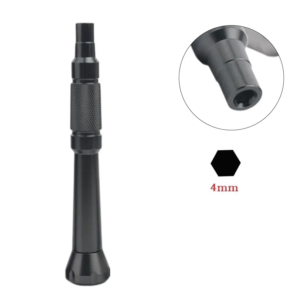 Bolt Driver Screwdriver Handle Bits Holder Aluminum Alloy Hand Tool Hex Bits Magnetic Precision Screwdriver Holder 4mm: Red