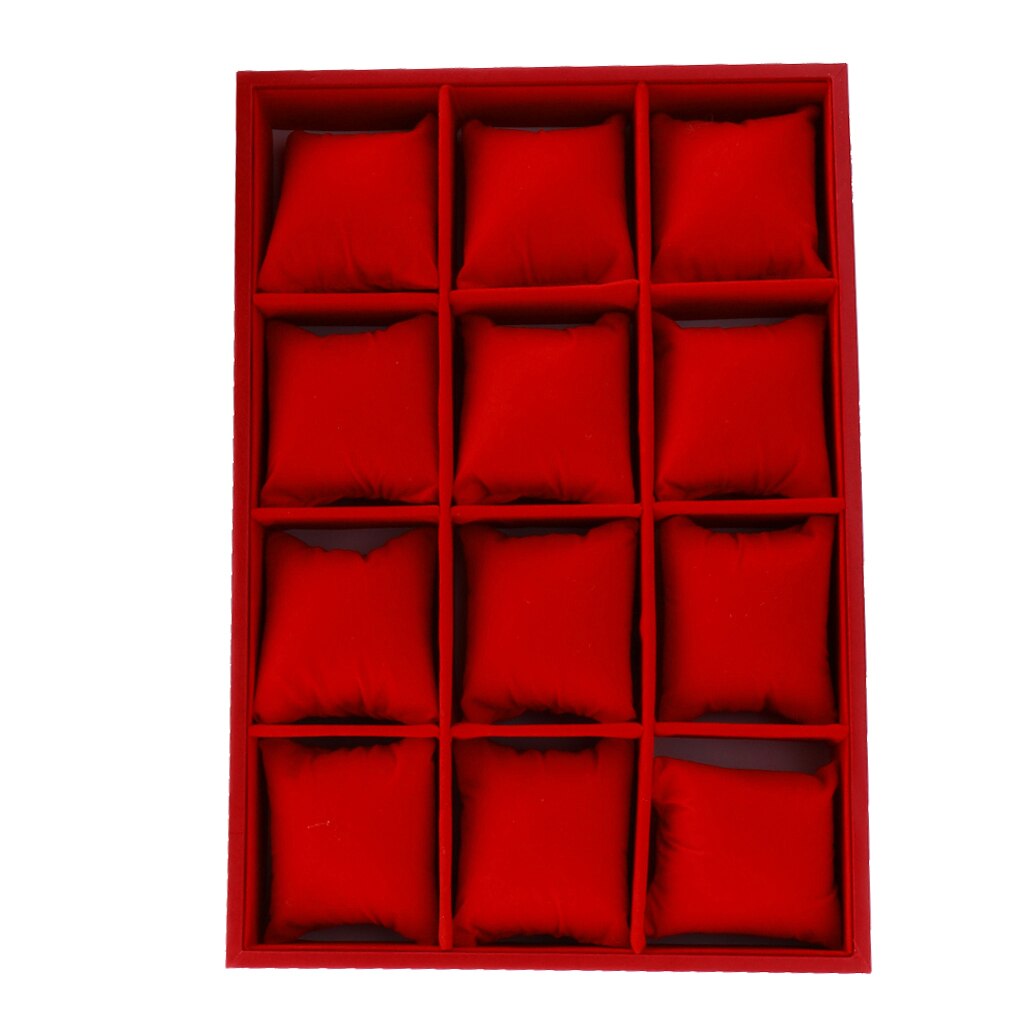 12 Slot Watch Collection Box Display Case Organizer Jewelry Storage