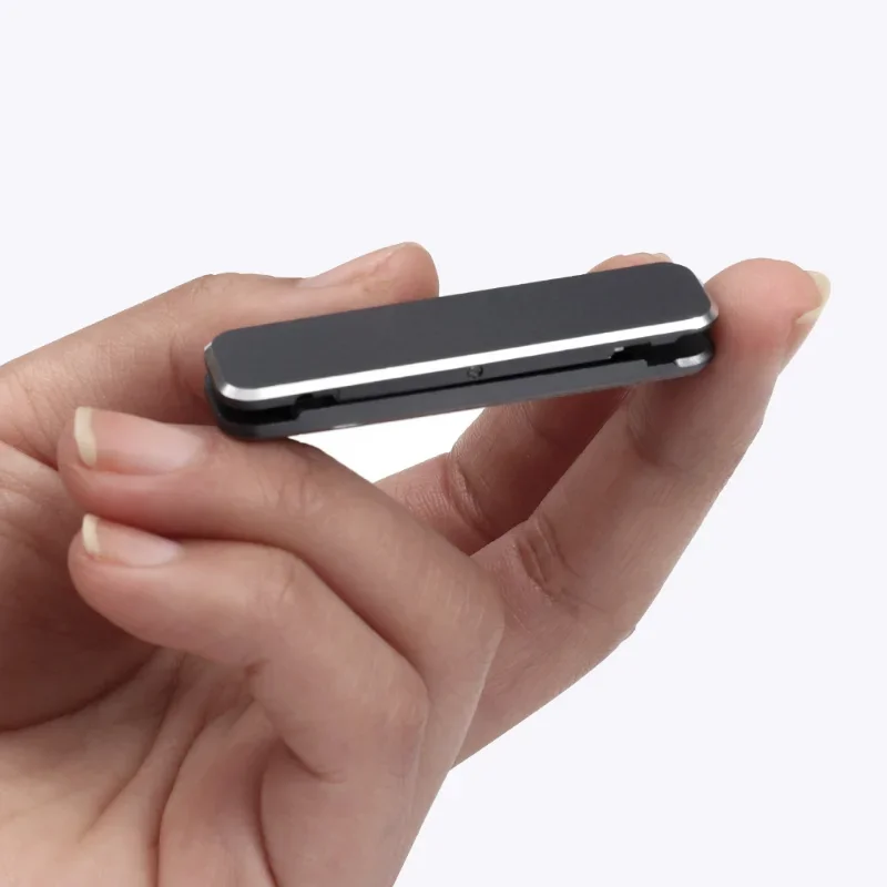 Składany mini metalowy uchwyt na telefon Aluminiowy uchwyt tylny Niewidoczny przenośny uchwyt Uniwersalny uchwyt na telefon komórkowy