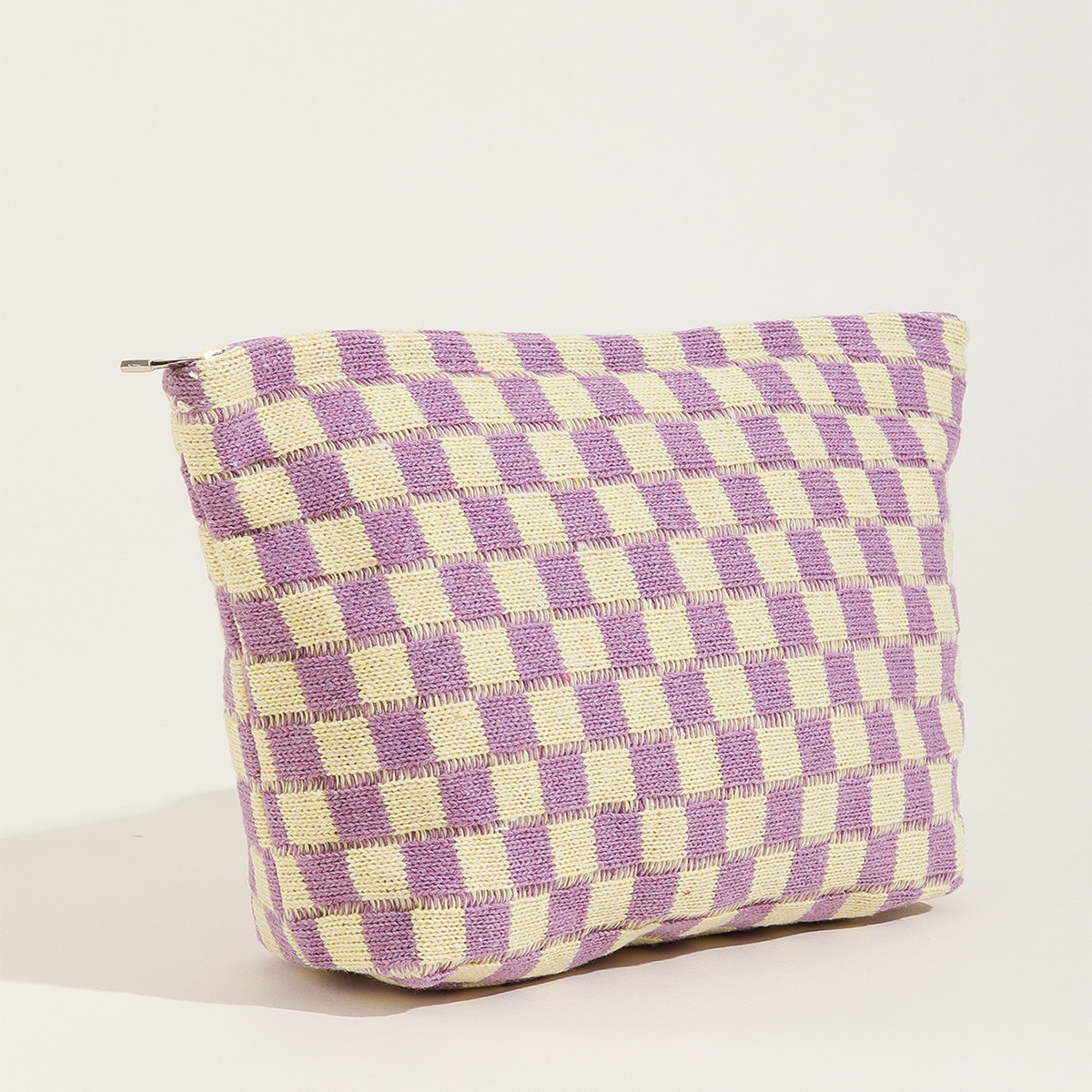Bolsa de maquillaje grande para mujer y niña, bolso de viaje portátil, bolsa de aseo, organizador, estuche de lápices: Beige