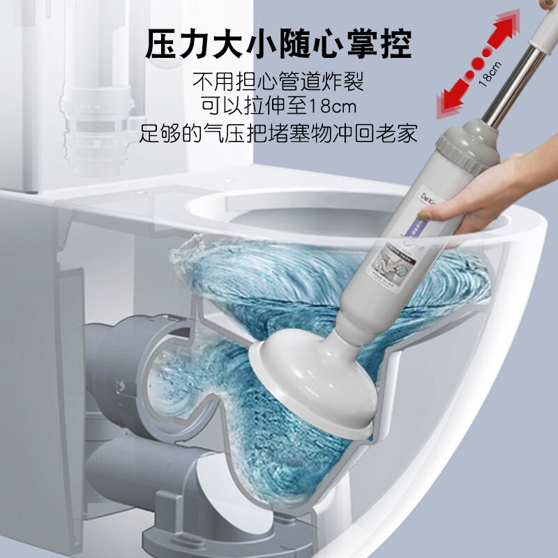 Desatascador de inodoro, Desatascador con ventosa, Desatascador, productos de baño, DF50XP
