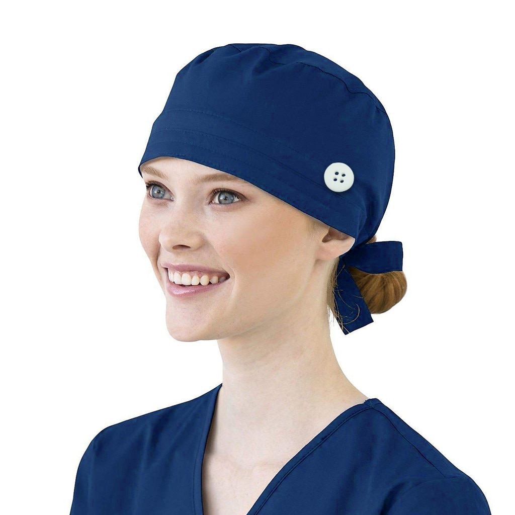 Vrouwen Katoen Yoga Bandage Verstelbare Cap Zweetband Bouffant Hoed Mannen Gorros Quirofano Mujer Verpleegkundige Uniform Hoed Accessoires #3