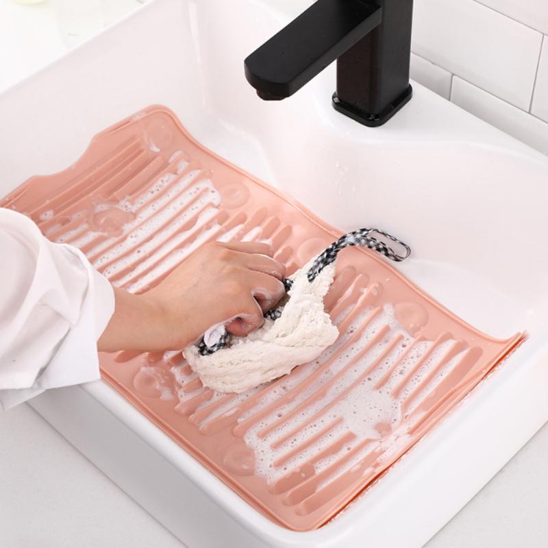 Wash Board Practical Laundry Tool Portable Household Washboard Washing Clothes Socks Manual Washboard Clothes Cleaning Tools