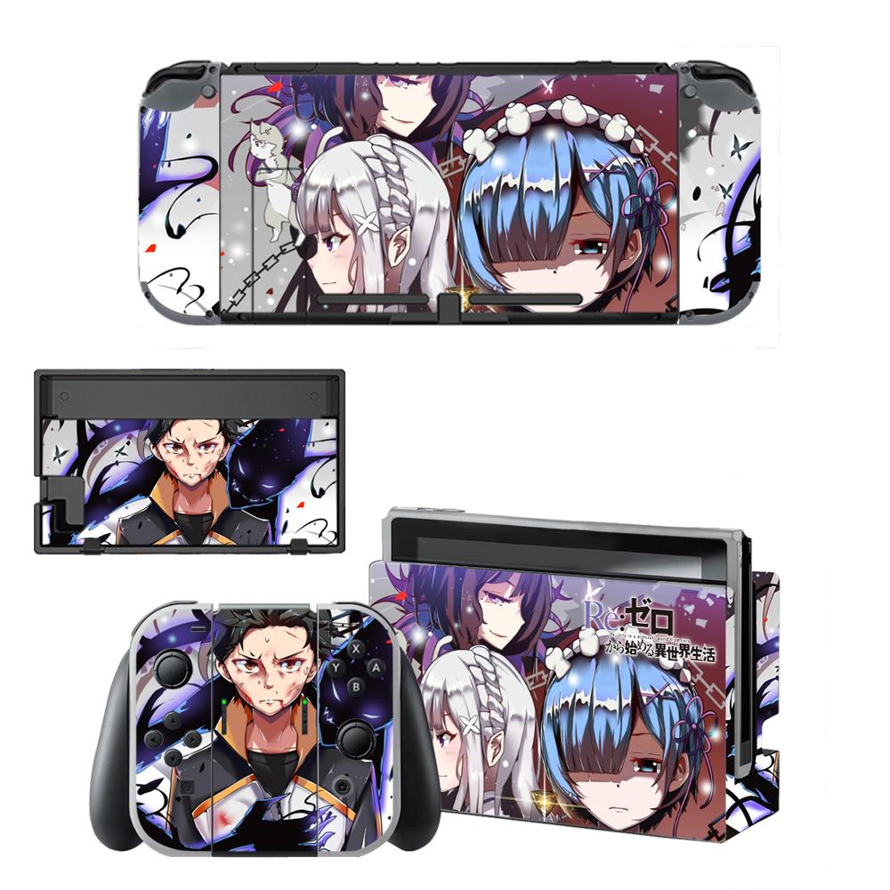 Re:Life in a different world from zero Skins for Nintendo Switch Skin Sticker for Nintendoswitch console Joy-Con Controller