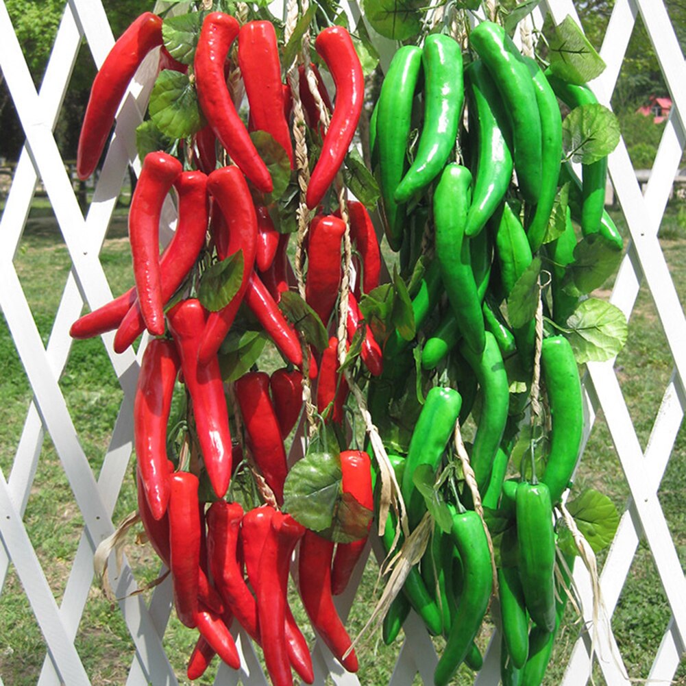 Kunstmatige Fruit Schuim Groente Maïs Peper Knoflook Opknoping Photo Prop Home Decor
