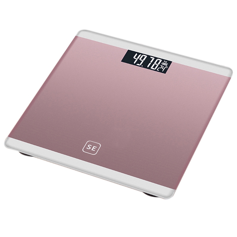 Digital Body Axunge Electronic Scale LCD Display Human Health Management Called Smart Balance Electronic Scale: rose gold