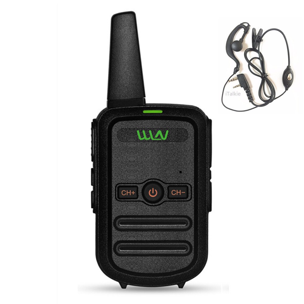 WLN KD-C52 MINI handheld fm transceiver KD C52 kleine zwei weg Radio Ham HF cb radio Walkie Talkie frs gmrs besser als KD-C51: Black add earpiece