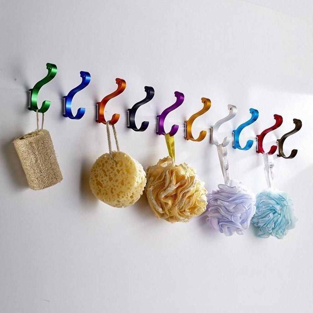 Ruimte aluminium kleur kledinghaak deur na de badkamer naar beneden kleurrijke vlek fabriek enkele zwaan omhoog haak en taobao ho  g7 i 2