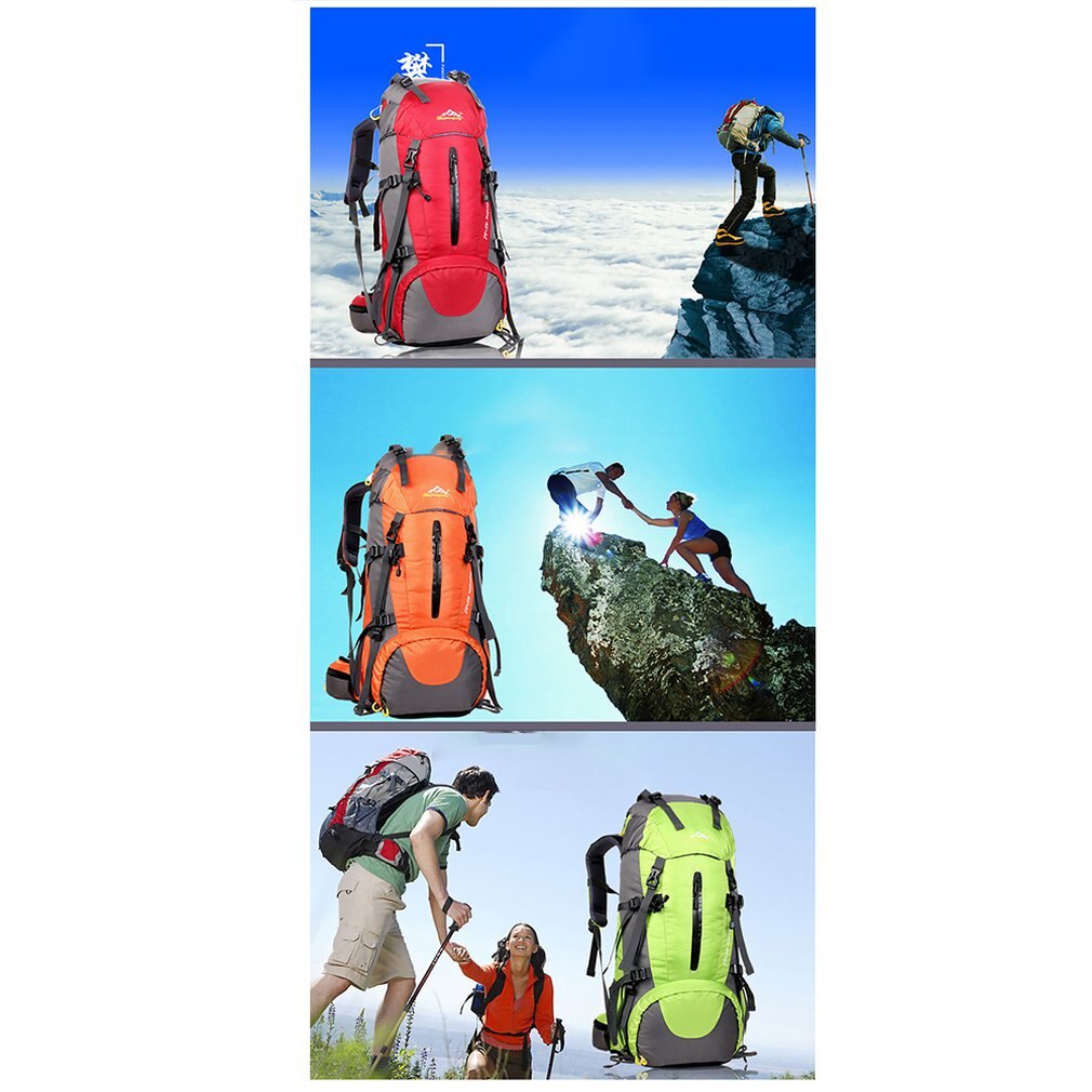 50L Mutifunction bag Outdoor Hiking Walking Backpack Large Capacity Rain Waterproof Lightweight Folding Backpack