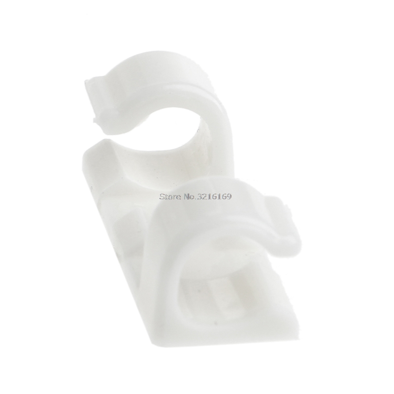 For 20Pcs/Set Cord Wire Cable Plastic Clips Self Adhesive Clamp Organizer Fixer