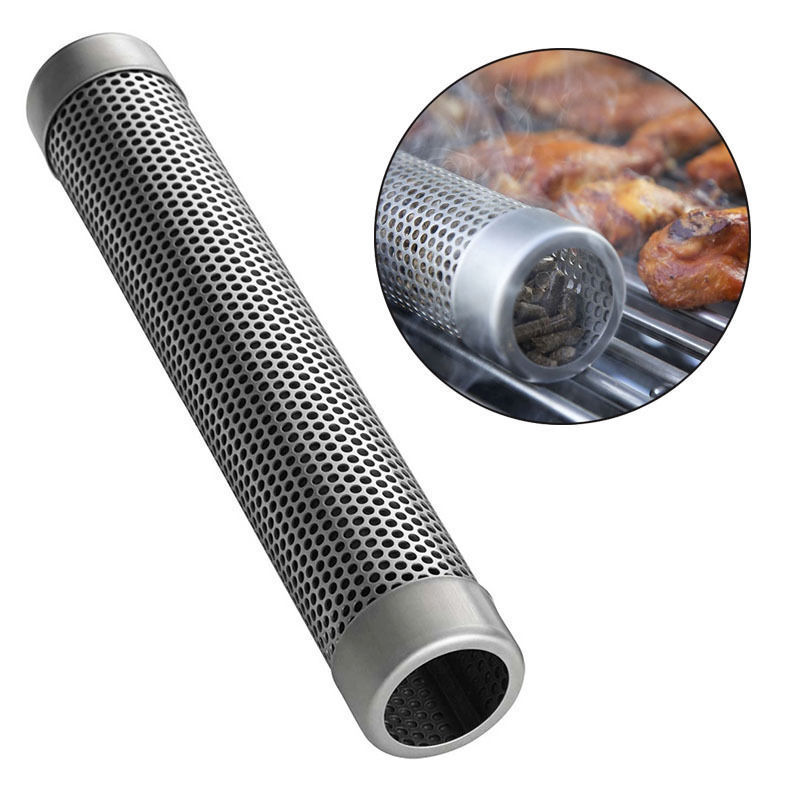 6 " /12 " pijp bbq roestvrij staal geperforeerde gaas rookbuis filter gadget koud roken