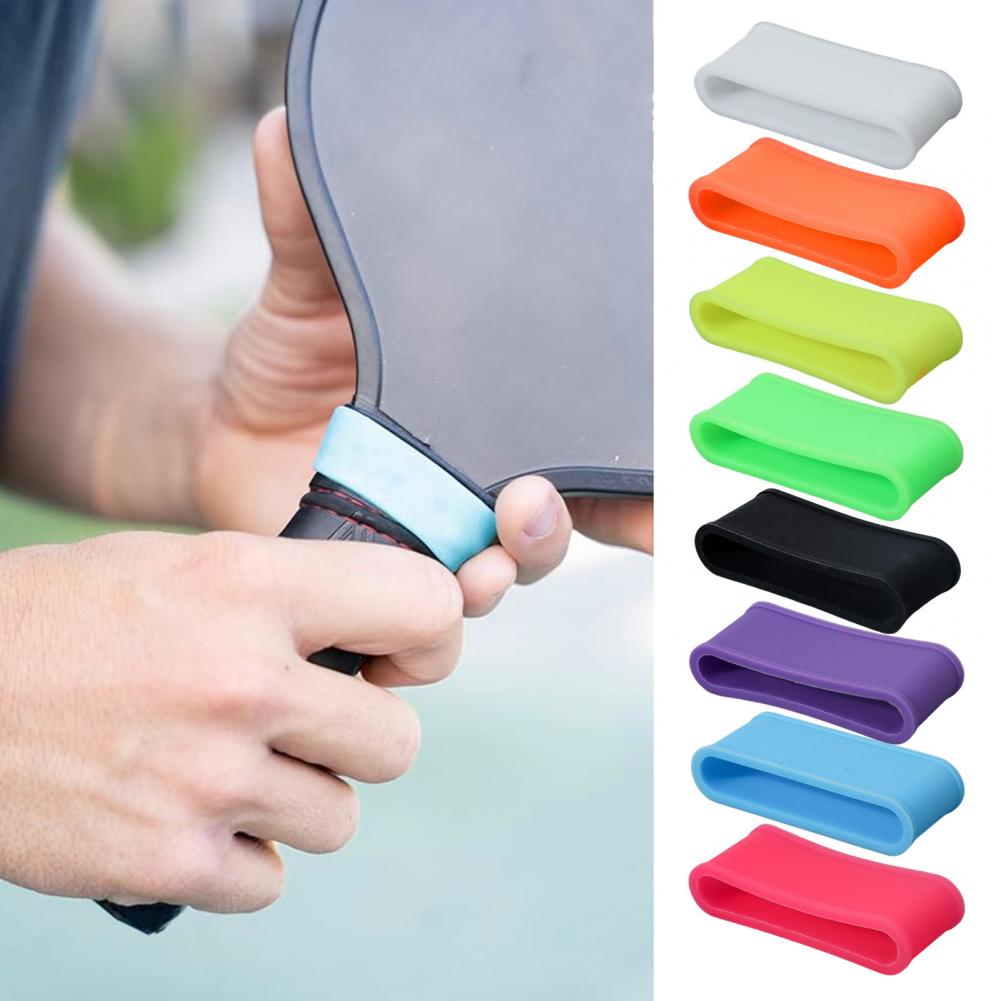 2Pcs Overgrip Pickleball Paddle Grip Band Elastic Badminton Table Tennis Racket Overgrip Handle Anti-slip Ring