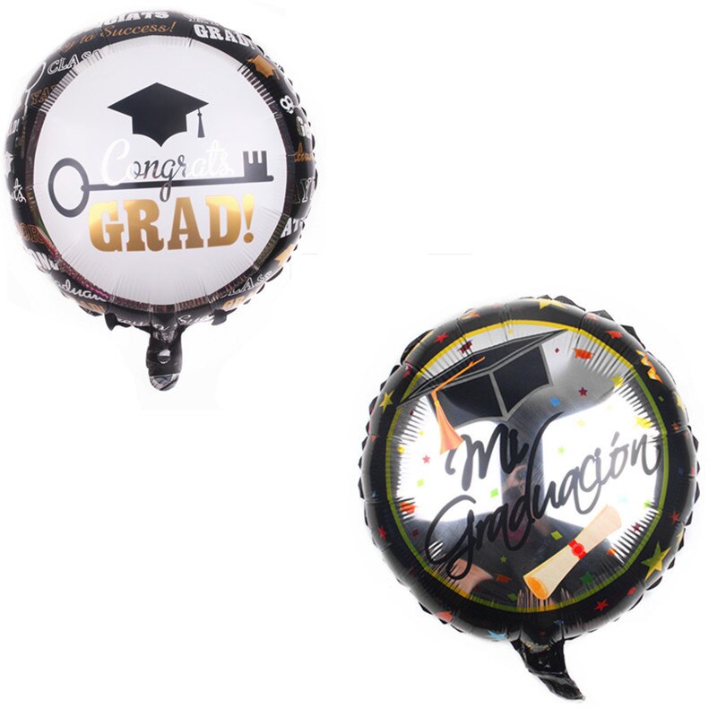 18 inch round doctor hat graduation aluminum foil balloon graduation carnival celebration theme decorative aluminum foil balloon