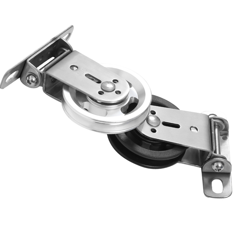 Steel Wire Hanging Pulley Easy to Install Rust Protection Wheel Wall-Mounted Gym Home Rotating Silent Pulley