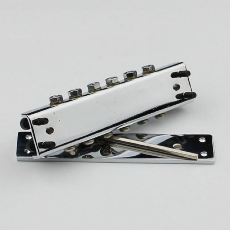 Ricken-backer Stijl Gitaar Bridge Cover En Bodemplaat RK-100 Chrome