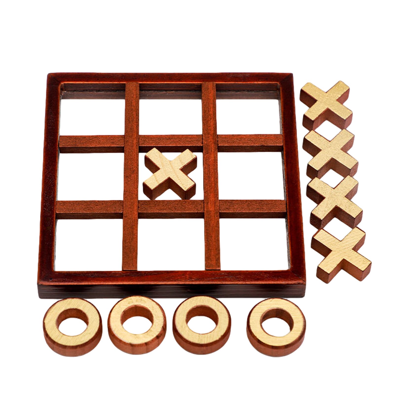 Gioco di scacchi XO in legno giocattolo divertente interazione genitore-figlio gioco da tavolo gioco di Puzzle intelligente giocattolo educativo per bambini