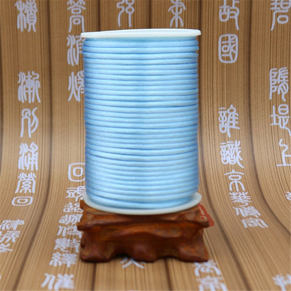 3MM Braided Macrame Silk Macrame Cord Rope Thread Wire DIY Chinese Knot Satin Bracelets Making Findings Beading 10 Yards: Antique Brass