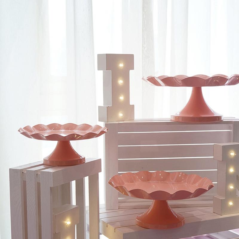 Wedding Cake Stand Dessert Tray Lace Edge Cake Tools Desktop Decoration Supplies Decorating Plates Party Dessert Display Tray