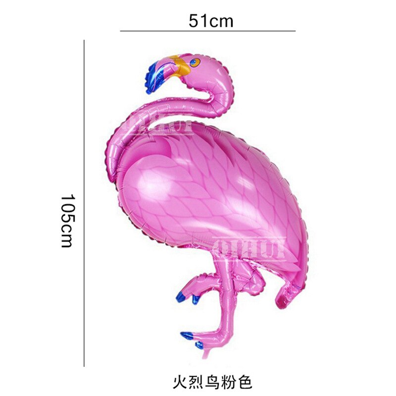 Hawaii Balloon 18-Inch Circle Flamingo Aluminum Film Balloon Flamingo Wine Glass Leaves Balloon Decoration