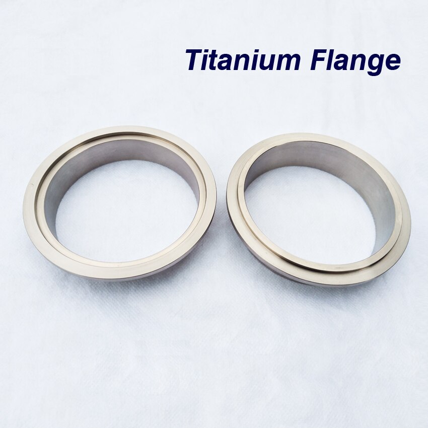 2.0-4.0inch Titanium V-Band clamp Flange Titanium alloy exhaust pipe flange with groove under the pipe