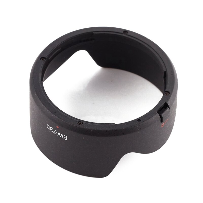 EW-73D Lens Hood Shade Protector Cover with 3.5mm External Stereo Microphone Mic