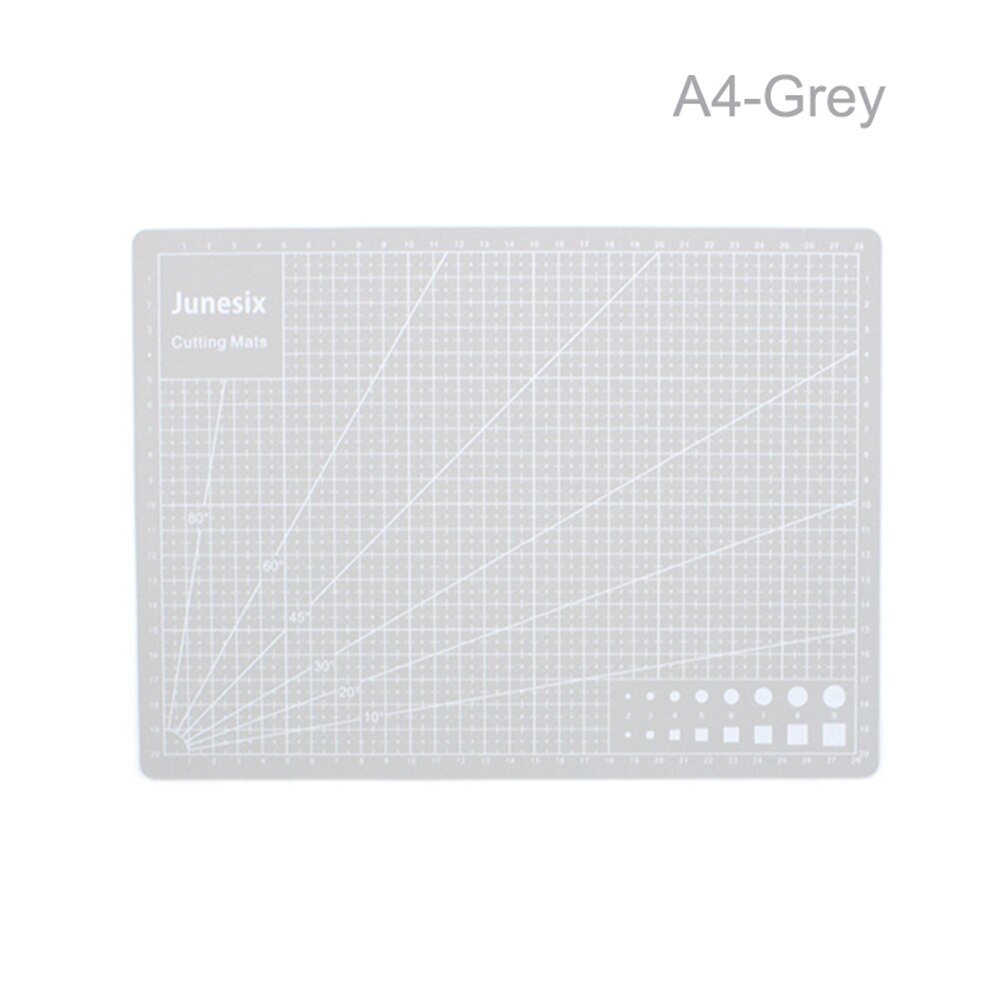 A3 A4 PVC Self Healing Cutting Mat Craft Quilting Grid Lines Printed Board: A4 Grey