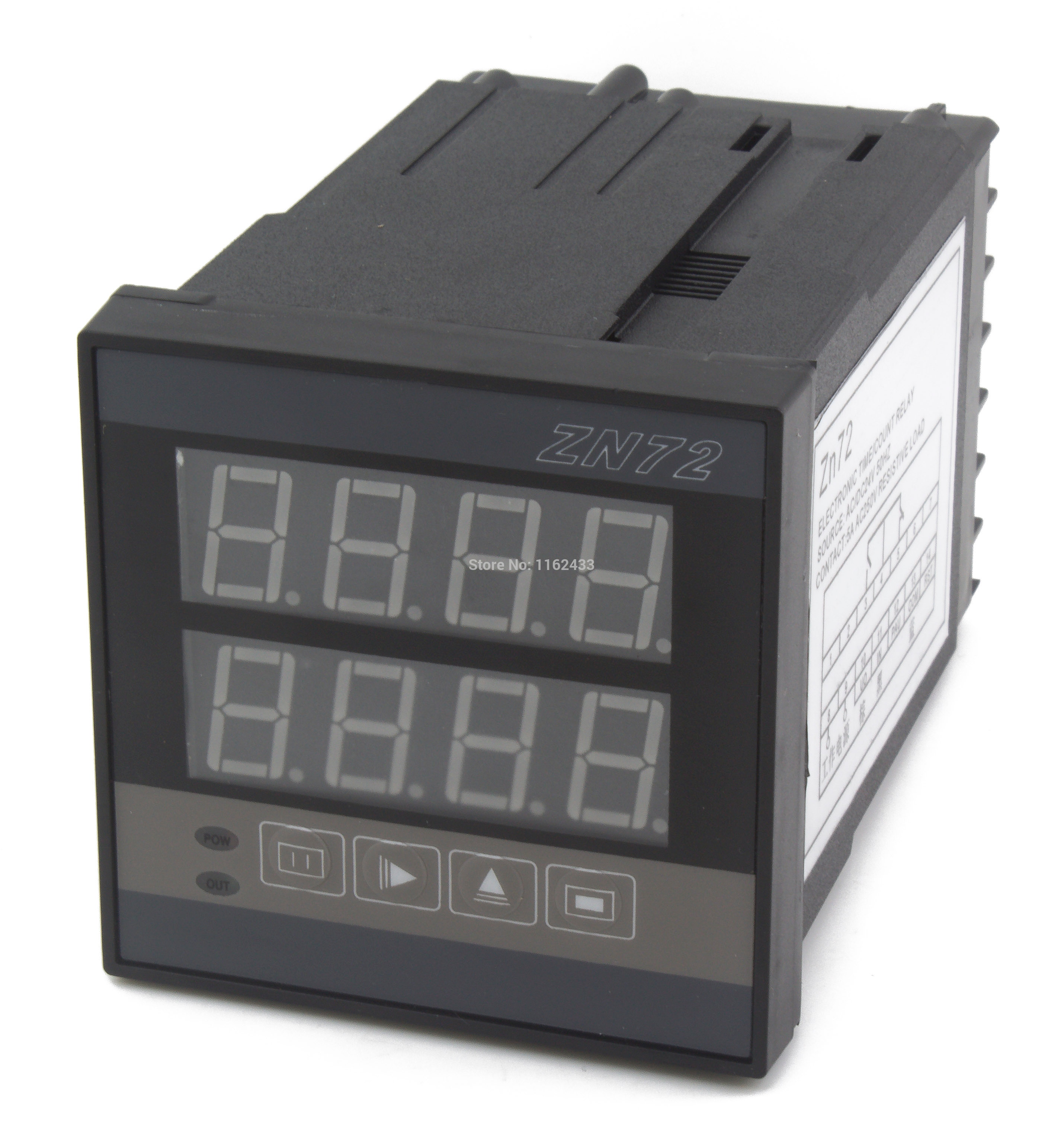 ZN72 series digital time relay counter AC 220V AC/DC 24V 12V DC 5V counting relay