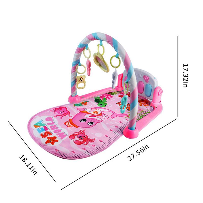 Infant Game Blanket Early Education Music Baby Activity Gym Newborn Remote Control Pedal Piano Baby Sleeping Play Crawling Mat