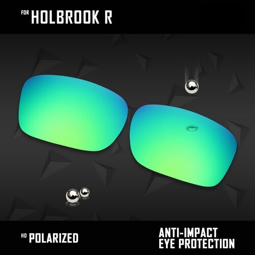 OOWLIT Linsen Ersatz Für Oakley Holbrook R OO9377 Sonnenbrille Polarisierte-Multi Farben: Smaragd Grün