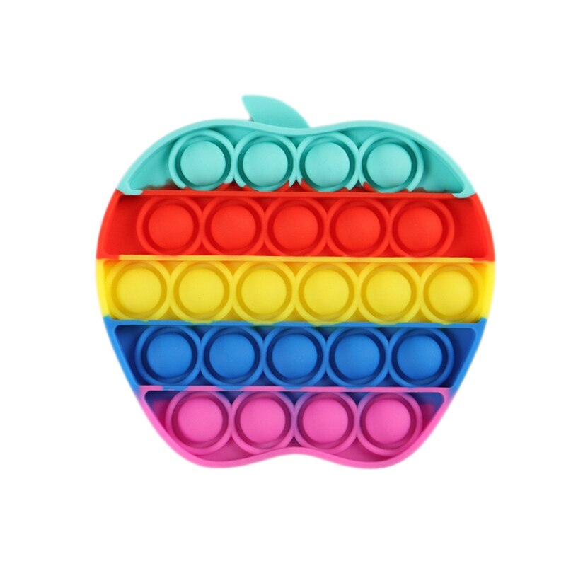 1Pc Colorful Luminous Desktop Game Educational Toy Kids Educational Sensory Bubble Toys Adult Stress Relief Toys: Normal-9