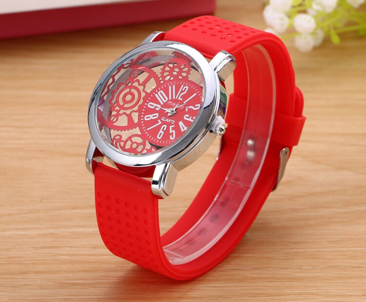 Silicone Rubber Watch Casual women's slim watches Quartz Watch Relogio Feminino Clock