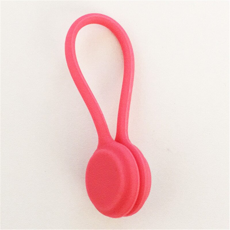 3 Pieces Cable Soft Silicone Cable Winder Headphones Cable Winder Headphone For Data Cable Storage Clip For IPhone Android Etc: red 3 Pieces