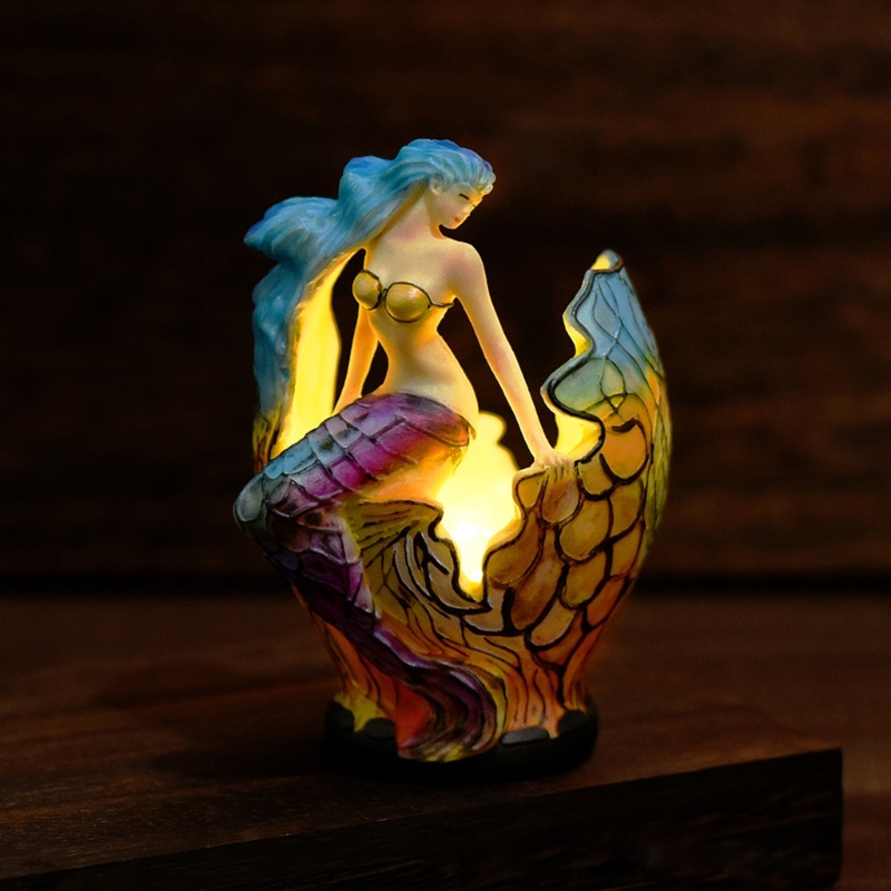Elegante Buntglas-Tischlampe mit Tierdekoration für Wohnzimmer und Schlafzimmer