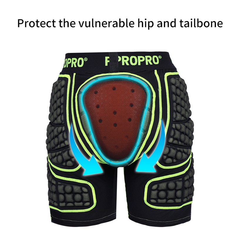 Propro motorsykkel hoftebeskyttelseshorts tykk eva rumpebeskytter polstret motocross ski rullebrett snowboard rullehockey