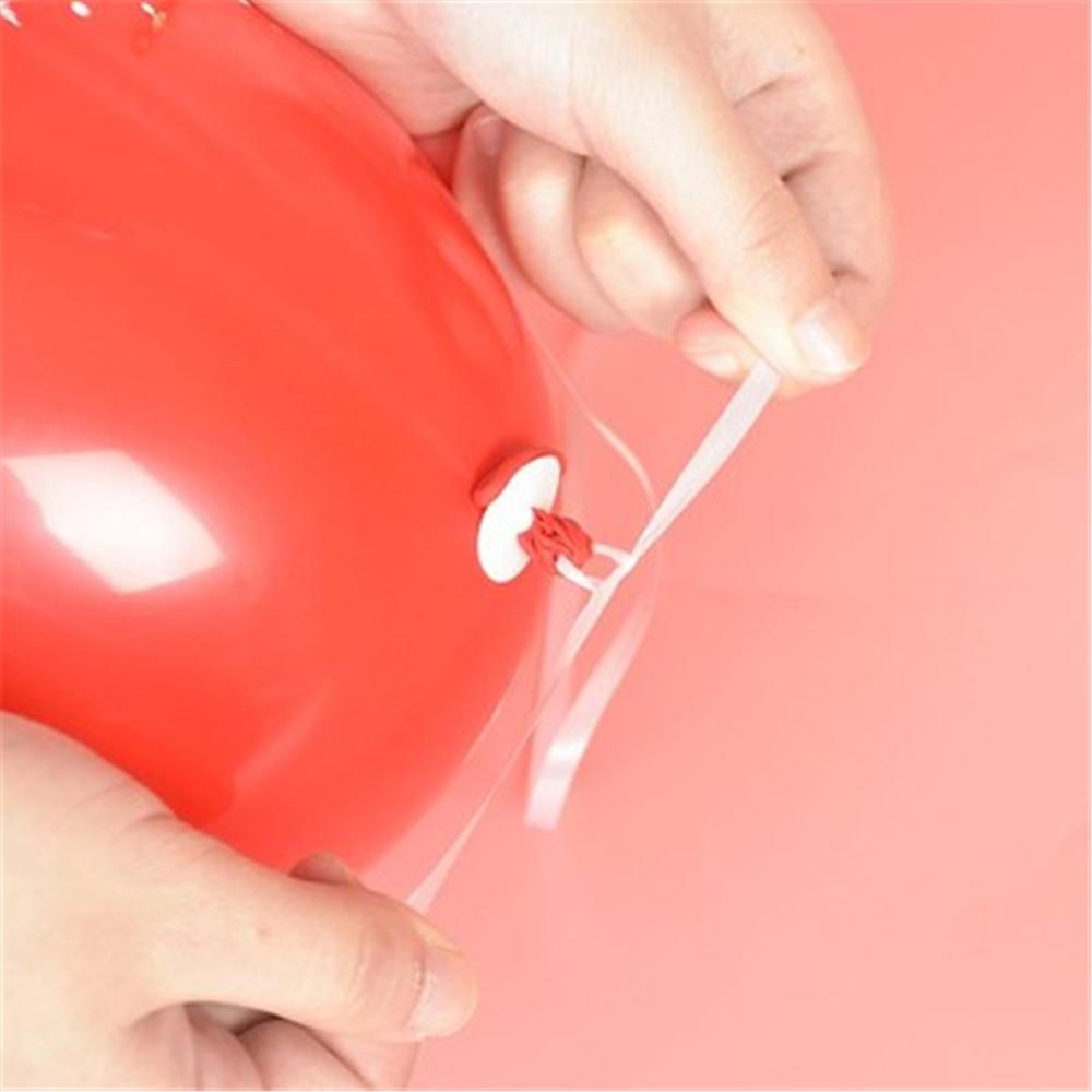 50 Ballon Caps Helium Met Polyband Witte Ballon Strap Met Quick Release Ballon Sluiting