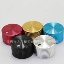 4pcs aluminum knob grid pineapple potentiometer knob 25*15.5*6mm potentiometer cap Volume knob switch silver/black/red amplifier