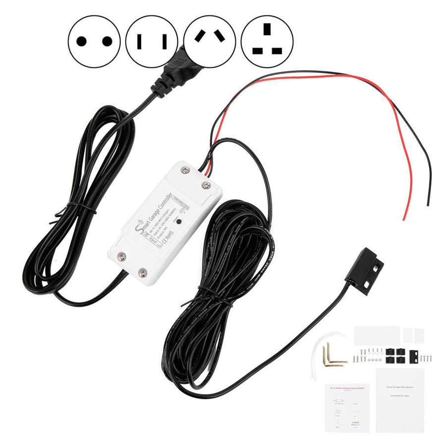 Smart Garage Door Controller WiFi Timing Remote Opener Switch for Alexa/Google Home for IFTT Smart Life / Tuya APP AC