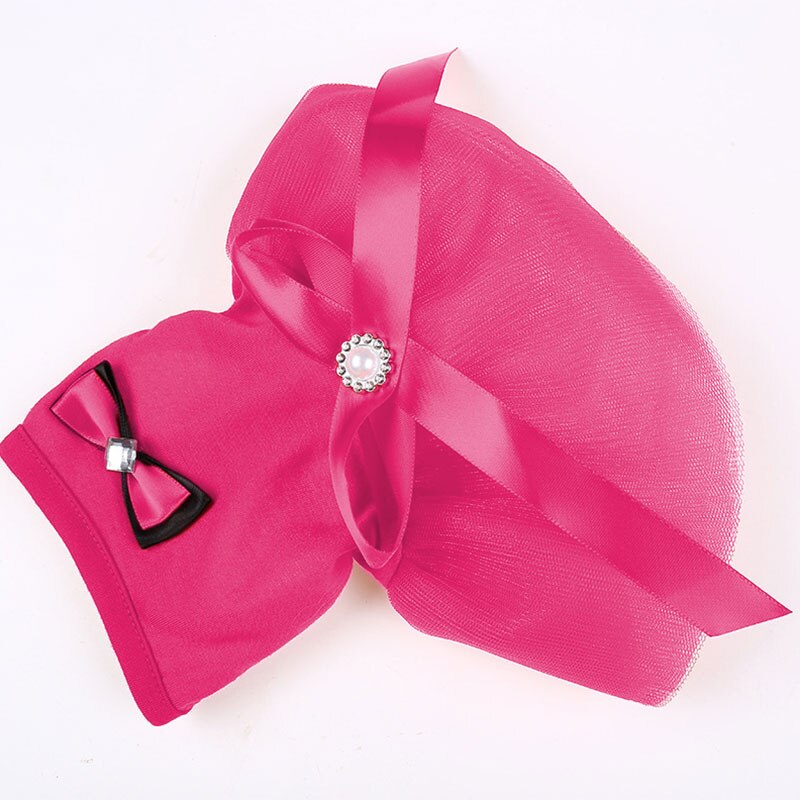 Korean Style Bow Skirts Princess Style Pet Skirts Sweet Dog Dresses Universal Pet Supplies Cotton Pet Clothes Solid Color