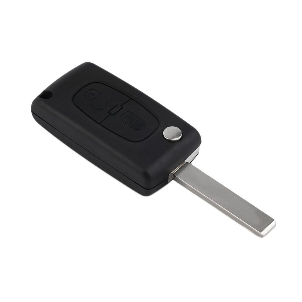 Ongesneden Blade Auto Case Vervanging Sleutel Shell Bescherming Cover Flip Remote Key Voor Peugeot 207 307 407 308