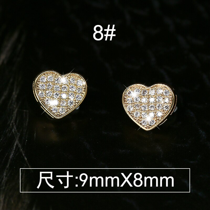 Boutons de vêtements Vintage en diamant | Bijoux avec boutons décoratifs en diamant, bouton en Zircon fleur doré, boutons de vêtements couture, petits vêtements, accessoires rapides, couture materiel accessoires: 8