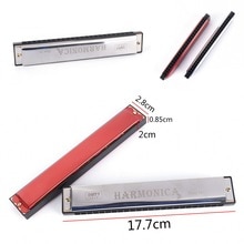 Professionele 24 Gat Van C Spelen Harmonica Tremolo Harmonica Mondharmonica Dubbele Rij Voor Musical Beginner