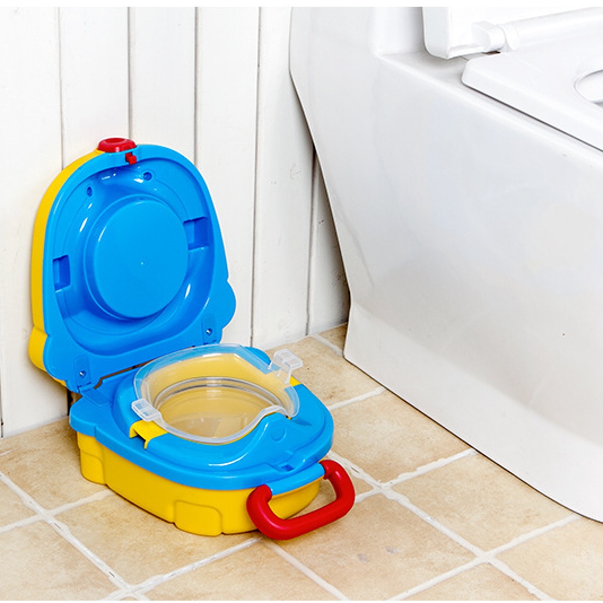baby urinaler utendørs bil bærbart toalett låve baby potte sete bolle trening panne potte panne ryggstøtte toalett jenter takrenne potte sett: Gul