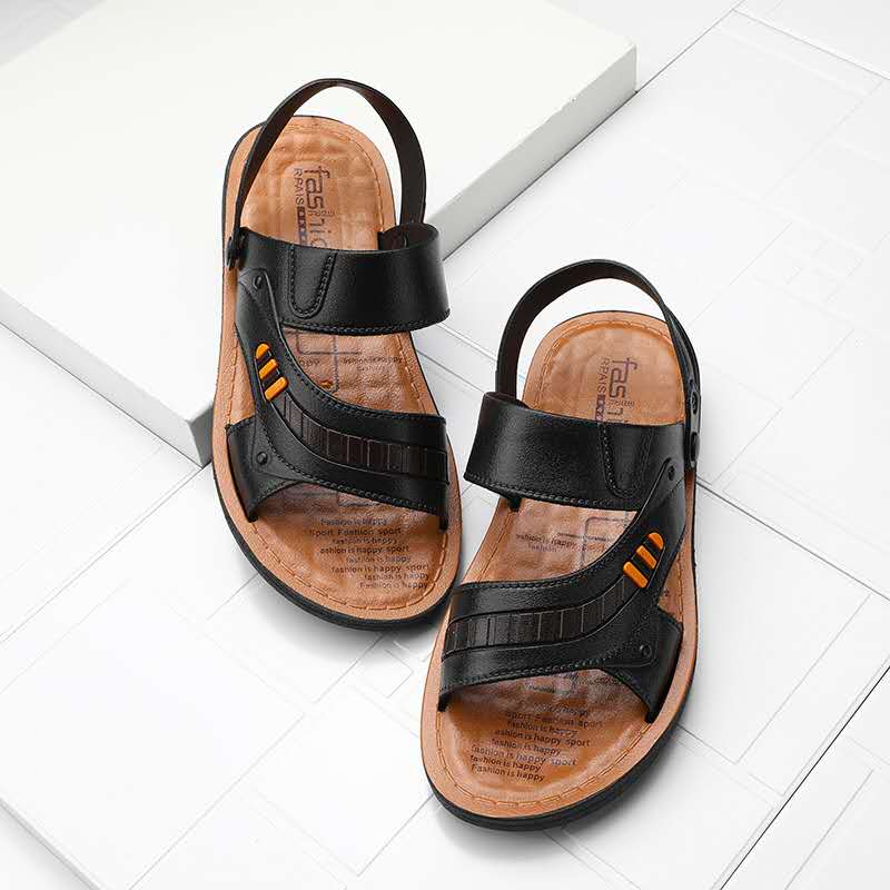 Mænds sandaler åben tå slip on casual sko mænd flade skridsikre hjemmesko romerske sommer strandsandaler sandalier hombre
