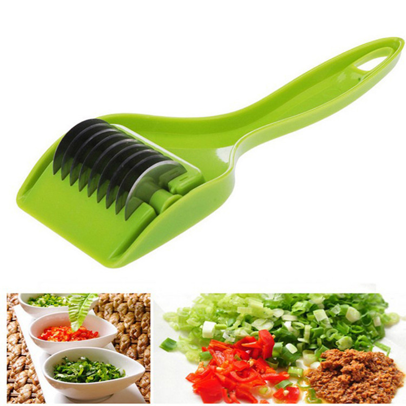 Roller Rvs Groene Ui Slicer Groentensnijder Knoflook Cutter Chopper Shredders &amp; Snijmachines Voedsel Noodle Maker