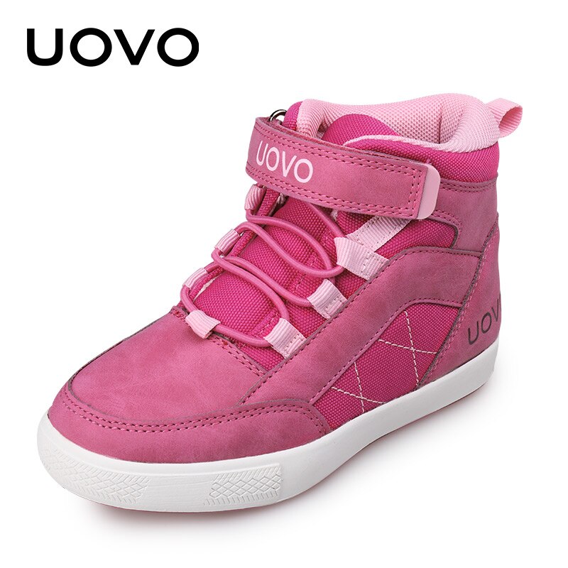 Uovo mærke piger sko efterår vinter børn gå sko børnes fodtøj varme piger sneakers størrelse 28#-37#: 2