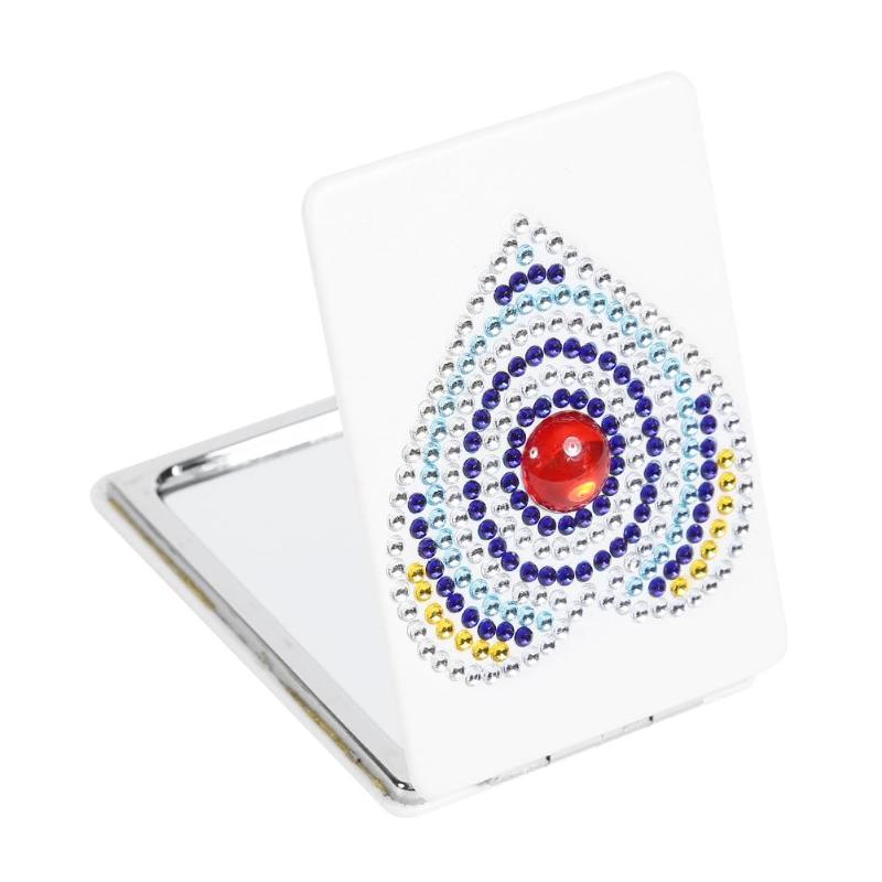 5D bricolage diamant peinture miroir Mini poche femmes fille maquillage miroir papillon strass diamant broderie miroirs: 13