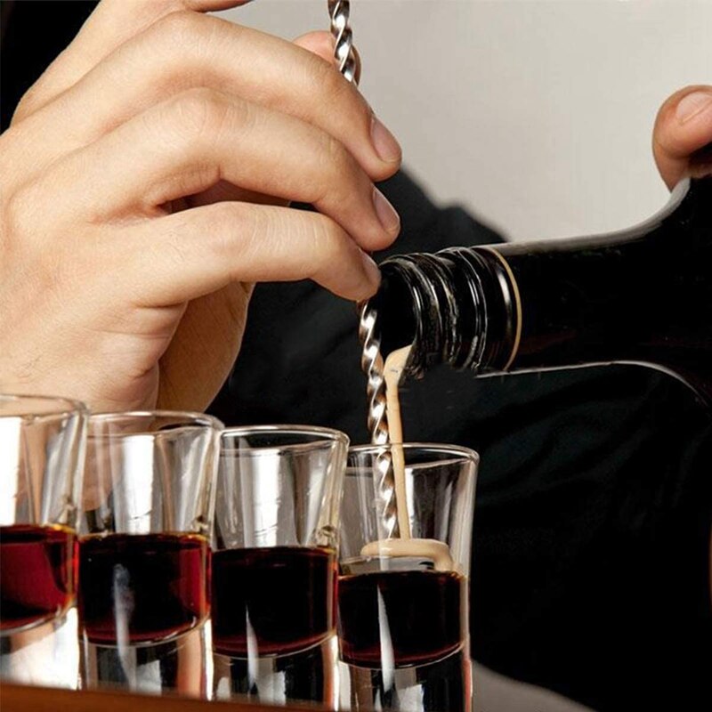 10 Inch Stainless Steel Cocktail Muddler and Mixing Spoon Home Bar Tool Set Muddler Bar Tool Set for Making Cocktails