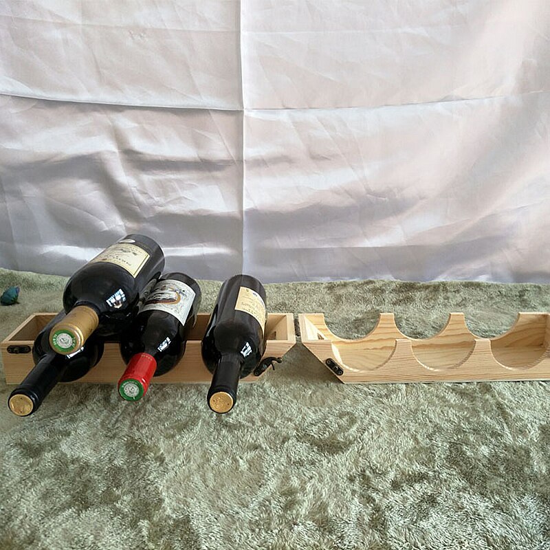 Houten Wijnfles Rack Creatieve En Praktische Rode Wijnrek Woonkamer Decoratie Kast Rode Wijn Opslag Rack