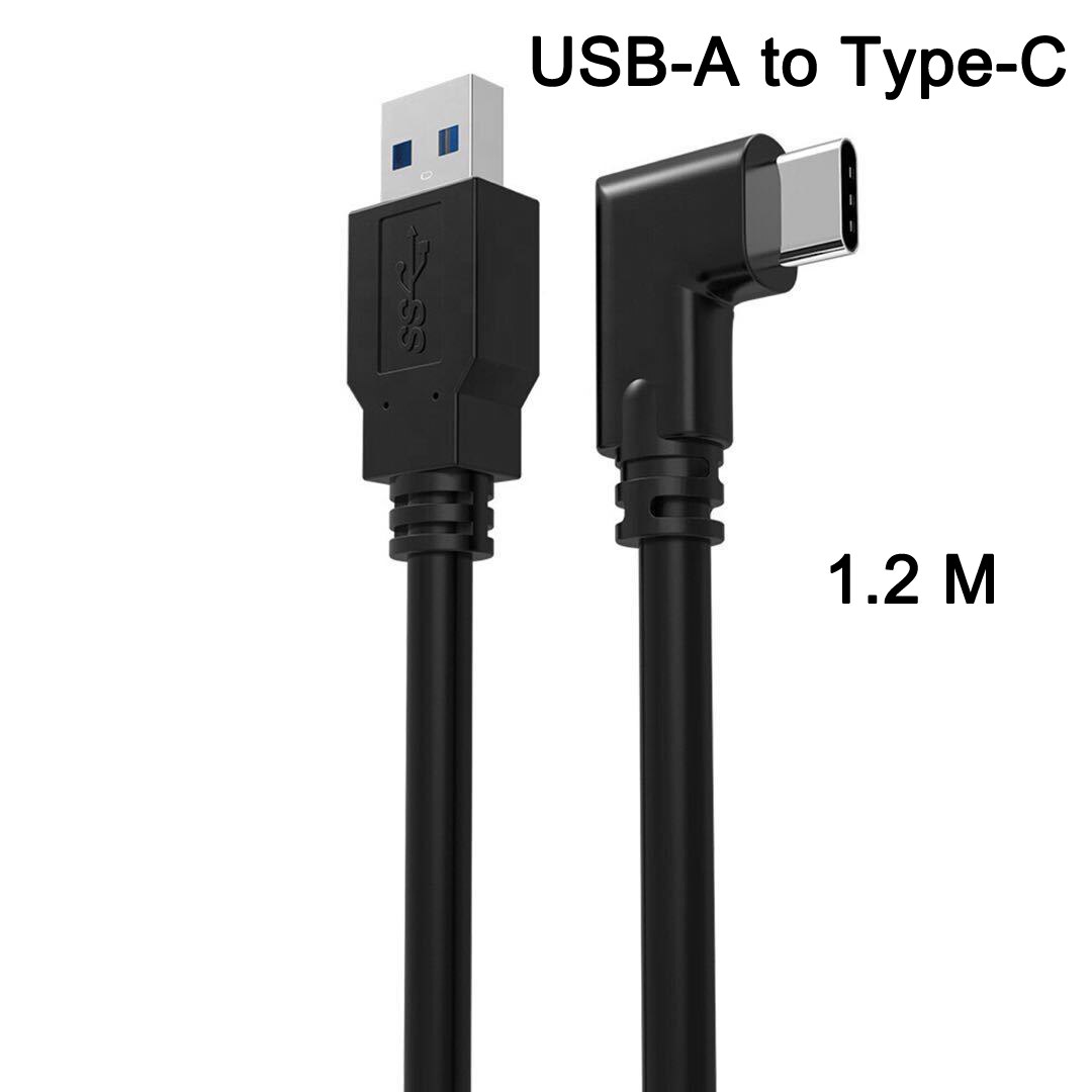 Cable USB tipo C a USB tipo C para Oculus Quest 2, accesorios de enlace, realidad Virtual, gafas VR, auriculares, casco de juego, ocho juegos: A-C 1.2M